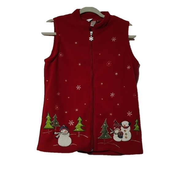 Ugly Christmas Snowman Vest Size S - Picture 1 of 4